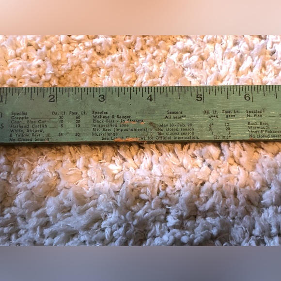 9421 VTG Ruler Measure W/ MO Fish Laws Robertsons Mobile Svc. & Sporting Goods - Picture 9 of 14